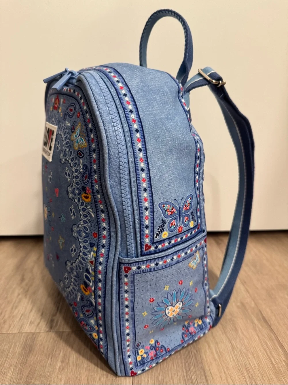Brighton Bandana blue LOVE backpack